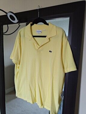 Yellow Lacoste Polo golf Shirt XL